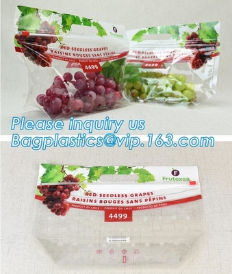 Fresh Lettuce Salad Fruits Pouches BOPP Anti Fog Leafy Vegetables Packaging Bags, vegebag, Print Logo