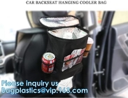 Car Trash Bags Car Backseat Organizer Bag Cooler, Car Garbage Can, Storage Pockets, Collapsible Portable bin