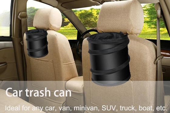 Car Trash Bags Car Backseat Organizer Bag Cooler, Car Garbage Can, Storage Pockets, Collapsible Portable bin