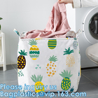 Laundry Baskets with Easy Carry Handles, Hamper, Folding Washing Bins, Family Laundry Room Bathroom