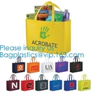 Nonwoven fabric Grocery Tote, Reinforced Handle Heavy Duty Large Shopping, Kitchen Reusable box bags