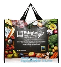 Nonwoven fabric Grocery Tote, Reinforced Handle Heavy Duty Large Shopping, Kitchen Reusable box bags