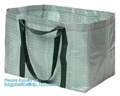 Grocery Shopper, Heavy Duty Large Moving Bags, Backpack Straps Handles, Zippers Storage Totes, storage Boxes