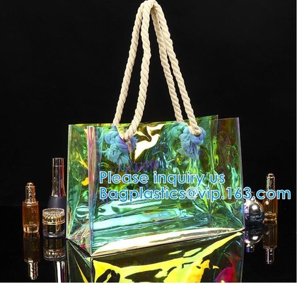 Women Bag, Stadium Bags, PVC Tote Bag, Handbag, Festival Gift Wrap Bag, Cosmetic Handle Storage Bag