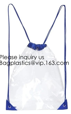 Drawstring Bags, Waterproof Small Clear Bag For Stadium Colleges Sport Event Work Concert Security Approved