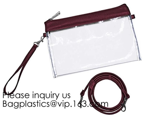 Drawstring Bags, Waterproof Small Clear Bag For Stadium Colleges Sport Event Work Concert Security Approved