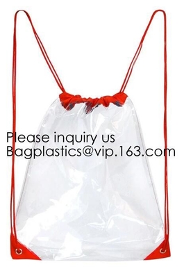 Drawstring Bags, Waterproof Small Clear Bag For Stadium Colleges Sport Event Work Concert Security Approved