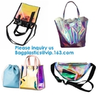 Reflective laser PU leather bag, Iridescent Tote, Fashion Holographic Handbag, Privacy Bag, Stadium Work Bag