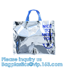 PVC Lazaer Tote Bag, Holographic Rainbow Work Bag, Hologram, fashion bag, jewelry bag, Stadium Outdoor Beach