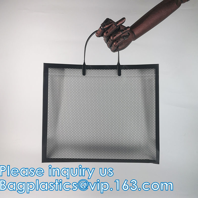 Gift Bag, Promotional Clear Transparent PP Shopping Bag Hard Plastic Bag, Pp Tote Bag, Square Bottom