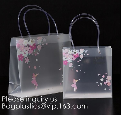 Loop Handles, Shopping Bags With Gusset Cardboard Bottom, Frosted Merchandise Retail Bags, Gifts, Boutiques