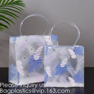 Loop Handles, Shopping Bags With Gusset Cardboard Bottom, Frosted Merchandise Retail Bags, Gifts, Boutiques