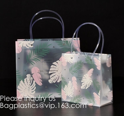 Loop Handles, Shopping Bags With Gusset Cardboard Bottom, Frosted Merchandise Retail Bags, Gifts, Boutiques