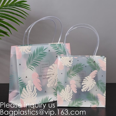 Loop Handles, Shopping Bags With Gusset Cardboard Bottom, Frosted Merchandise Retail Bags, Gifts, Boutiques