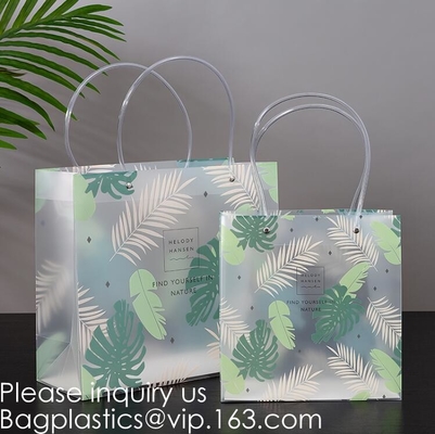 Loop Handles, Shopping Bags With Gusset Cardboard Bottom, Frosted Merchandise Retail Bags, Gifts, Boutiques