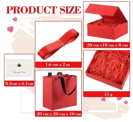 Valentines Day Present Box, Bridesmaids Proposal Box, Present Bag Card Ribbon Paper Filler, Gift Boxes