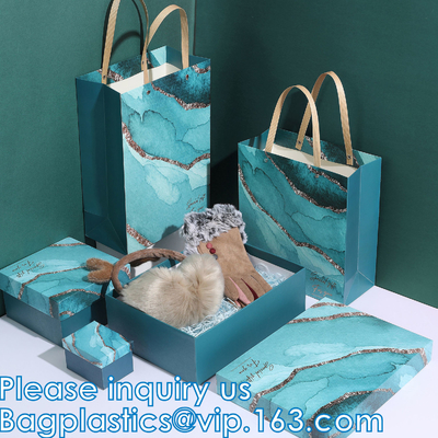 Bouquet Paper Gift Bag With Handles, Wedding Party Bag, Square Paper Bag XL size, wrapping bags, gift boxes