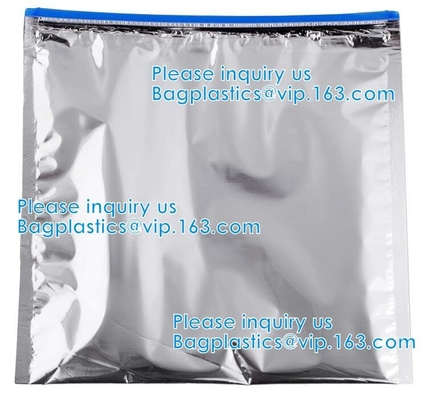 Zip Lock Foil Thermal Sandwich Bags, Reusable Insulated Easy Closure Hospital Medicine, Wine Insulated Bag