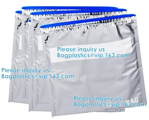 Zip Lock Foil Thermal Sandwich Bags, Reusable Insulated Easy Closure Hospital Medicine, Wine Insulated Bag