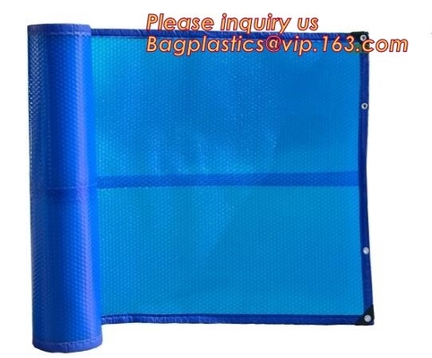 Outdoor Swimming Pool Solar bubble spa Cover, Blanket For Home Residential Pools with reel roller