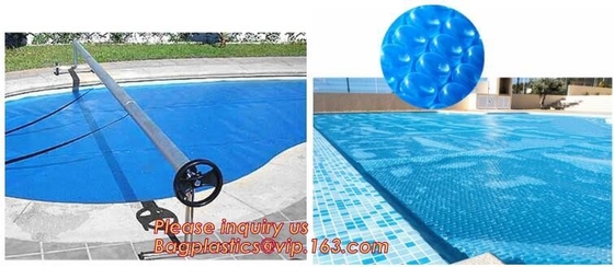 Outdoor Swimming Pool Solar bubble spa Cover, Blanket For Home Residential Pools with reel roller