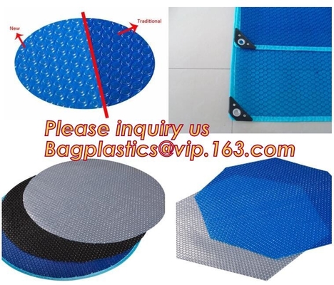 Outdoor Swimming Pool Solar bubble spa Cover, Blanket For Home Residential Pools with reel roller