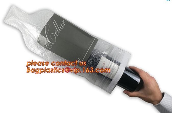 Reusable Wine Bottle Protector, Air Bubble Cushion, Travel Sleeve Case, Leak-proof Safety Impact Resist