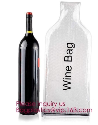 Reusable Wine Bottle Protector, Air Bubble Cushion, Travel Sleeve Case, Leak-proof Safety Impact Resist