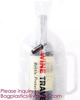 Reusable Wine Bottle Protector, Air Bubble Cushion, Travel Sleeve Case, Leak-proof Safety Impact Resist