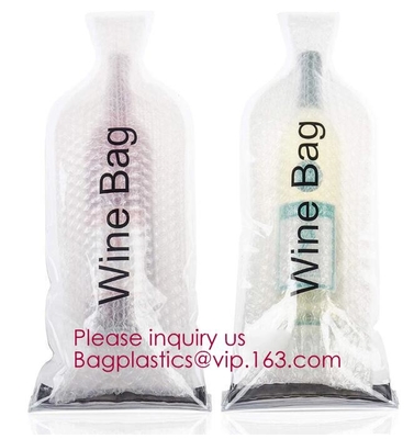 Reusable Wine Bottle Protector, Air Bubble Cushion, Travel Sleeve Case, Leak-proof Safety Impact Resist