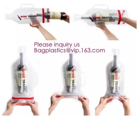 Reusable Wine Bottle Protector, Air Bubble Cushion, Travel Sleeve Case, Leak-proof Safety Impact Resist