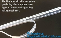 Flange Zipper Teeth, PP/PE/PVC/EVA Plastic Flange Zipper For Pouch, PP/PE/PVC/EVA Plastic Flange Zipper