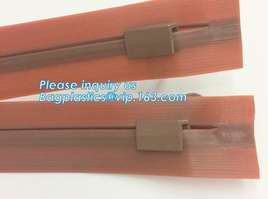 Waterproof, Airproof Concavo Convex Slider Zipper, Flange Zip Seal, Bone Zipper, Rubber Seal, Airtight Zipper