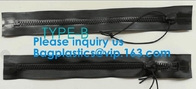 Airtight Slider Zipper, TPU Weldable Isolation For Diving Suit, TPU Coated Tape, Resin Teeth, Metal Slider.