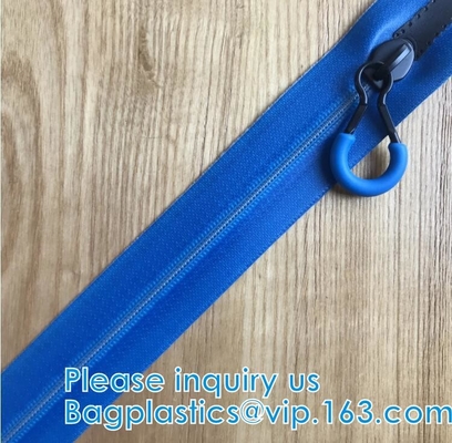 Heavy Duty Zipper, water-resistant TPU Coated Weldable Airtight seal, Bags, Garment, Home Textile, Shoes