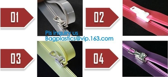 EVA Zipper Slider, PVC Slider Zipper, TPU Zipper Seal, PP Seal Seal, Bag Accessories, Garment Accessories