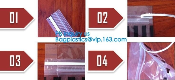 EVA Zipper Slider, PVC Slider Zipper, TPU Zipper Seal, PP Seal Seal, Bag Accessories, Garment Accessories