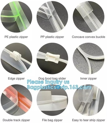 EVA Zipper Slider, PVC Slider Zipper, TPU Zipper Seal, PP Seal Seal, Bag Accessories, Garment Accessories