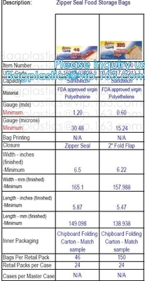 Compostable Bags, Biodegradable Zip lockk Resealable Packaging Bags, Custom Zip lockking PBAT PLA bags