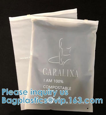 100% Biodegradable Shipping Bags, Zipper Compostable Zip Bag, PLA Corn Starch, Garment Apparel, Cashmere