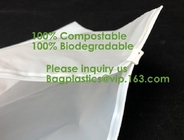 100% Biodegradable Shipping Bags, Zipper Compostable Zip Bag, PLA Corn Starch, Garment Apparel, Cashmere