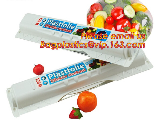 Biodegradable Food Wrap, PE PVC Cling Film, PLA Cling Wrap With Slide Cutter, Alu Foil Roll, Parchment