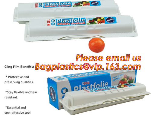 Biodegradable Food Wrap, PE PVC Cling Film, PLA Cling Wrap With Slide Cutter, Alu Foil Roll, Parchment