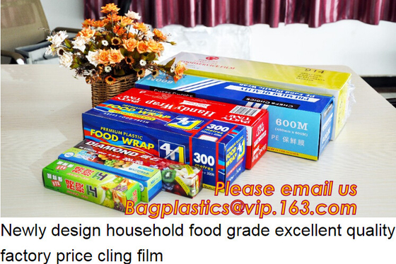 Biodegradable Food Wrap, PE PVC Cling Film, PLA Cling Wrap With Slide Cutter, Alu Foil Roll, Parchment