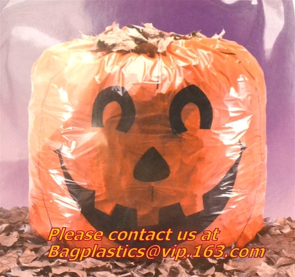 Pumpkin Lawn Bags, Festive Leaf, Halloween Decorations, Trick Or Treating, Party Supplies, Giant Goody Bags