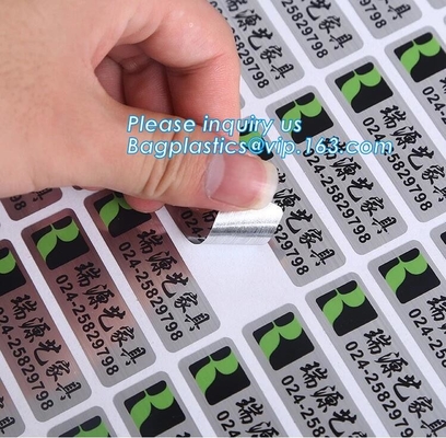 Die Cut Foil stamping, Waterproof Vinyl PVC Custom Logo Sticker Label, matte finish, PP label, PET sticker