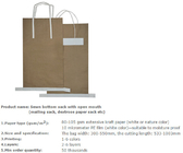 Charcoal Briquettes, BBQ Kraft Paper Charcoal Bag, Grill Packing Bag, Size 3kg 4kg 5kg 8kg 7kg 9kg 10kg 15kg