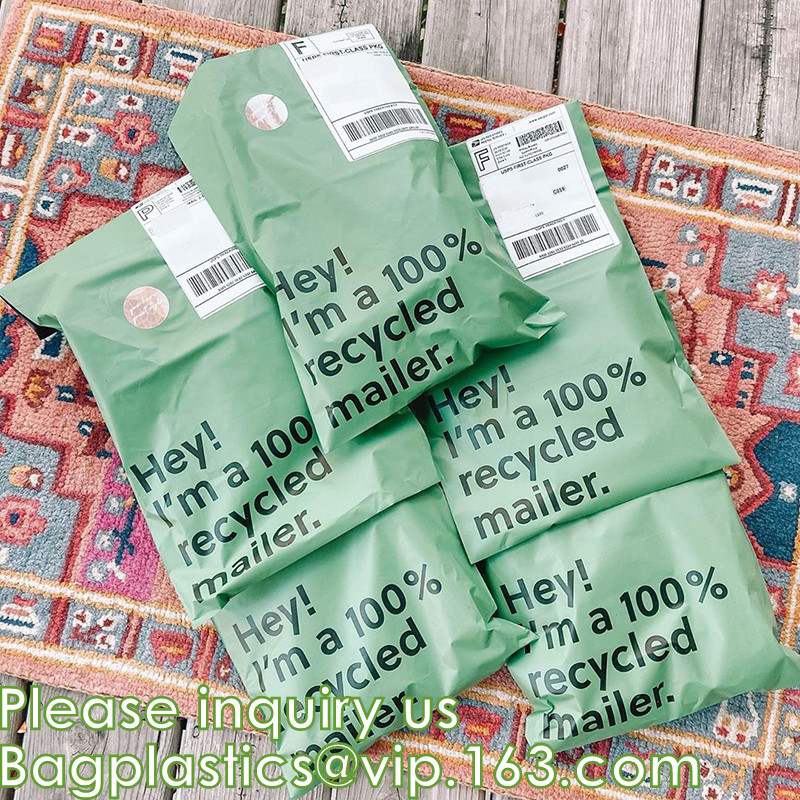 100% Recycled Compostable Mailer Bag Poly Mailers With Eco Friendly Packaging Envelopes Supplies Mailing Bags