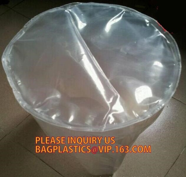 Round Bottom Plastic Drum Liner Bags, Salvage Round Bottom Plastic Bag , LDPE Polybags For Packing Fish
