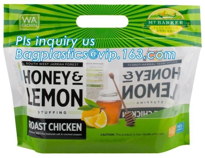 Fruit Packing Bags For Grapes Banana Vegetables Stand Up Plastic Food Bags, Stand Up Zipper Bag